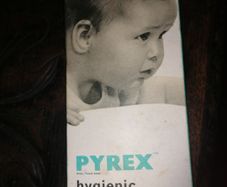 Vintage Pyrex Glass Babies Bottle in Box