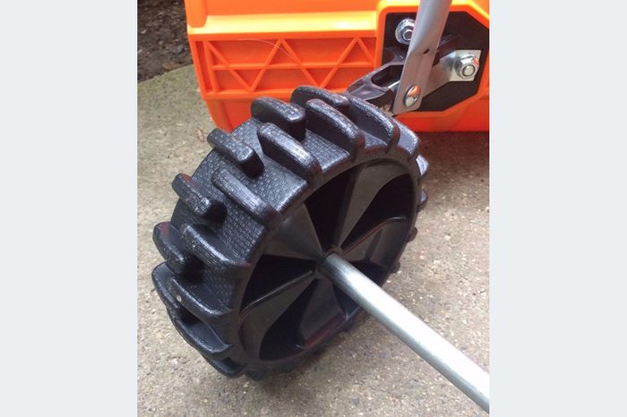 Dual Angle Snow Pusher Manual Push Plow (watch video)