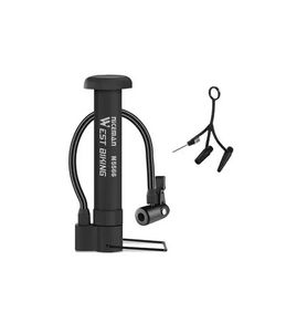 Bicycle Pump 80 PSI Bike Manual Air Pump Balloon Tire Inflator Schrader Valve Floor Pump Cycling Accesories