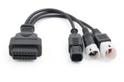 Male to Female 3pin 4pin for Yamaha 6pin for Honda to 16pin OBD 2 Extension Cable Motorcycle Diagnostic Tool moto OBD2 Connector
