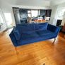 3 Seater Velvet Sofa Image 7