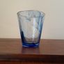 Bormioli Rocco Murano Blue Swirl Glass Image 2