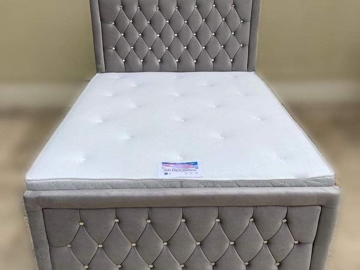 Double 4ft6 Monaco Bed Frame with Mattress included
