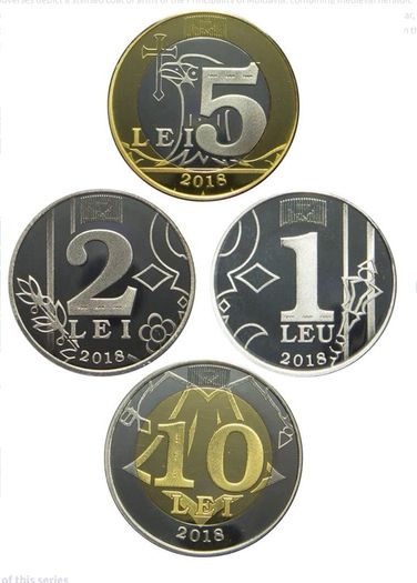 Moldova Four Coin Commemoration Set