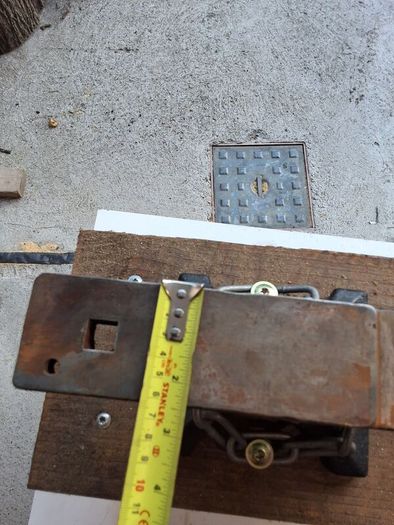 anvil on timber stand