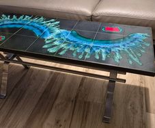 Mid Century Tiled Coffee Table