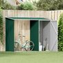 Garden Firewood Shed Green 245x98x159 cm Galvanised Steel Image 4