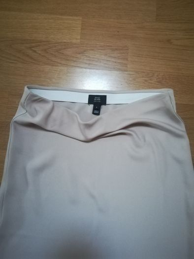 River Island midi skirt in beige color