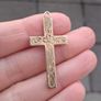 375 yellow  gold cross pendant Image 6