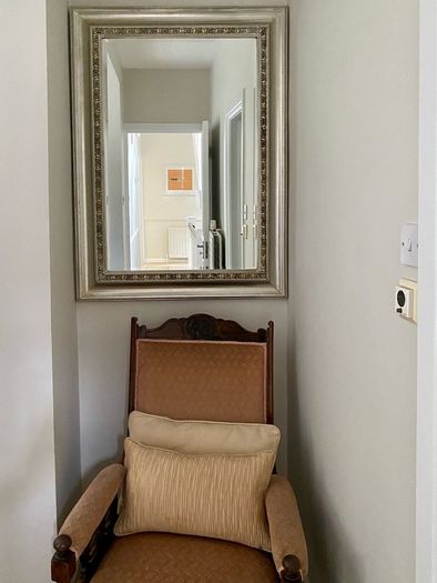 Antique silver mirror
