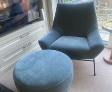 armchair and stool