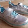 Clarks Fabulous Girls Clarks Silver Trainers Size 11.5 F Image 5