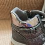 XTI silver sparkly boots size 38/uk 5 Image 3