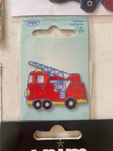 Assorted iron-on motifs for customising children's clothing