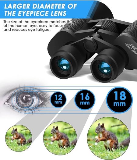 SALE | 10x50 High Power Binoculars for Adults - HD Professional Binoculars with Clear Vision, BAK4 Prism, FMC Lens - Waterproof Binoculars Telescope for Bird Watching Hunting Travel Football Games
