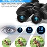 SALE | 10x50 High Power Binoculars for Adults - HD Professional Binoculars with Clear Vision, BAK4 Prism, FMC Lens - Waterproof Binoculars Telescope for Bird Watching Hunting Travel Football Games Image 6