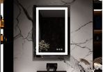 50 x 70 cm Dimmable LED Lighting wall Bathroom Mirror with Touch Switch and Anti-Fog Mirror Heating