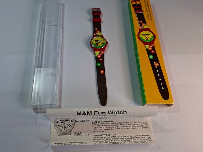 Vintage M&M Brand Collectors Watch New Old Stock