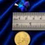 Vintage 925 Sterling Silver Blue Aurora Borelis Cross Pendant Image 9
