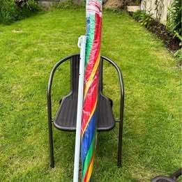 Summer Pride Rainbow Or Black & Red Garden Pub Party Parade Umbrellas. Brand New In Box 2 Metre