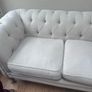 Cream Chester field sofa Image 8