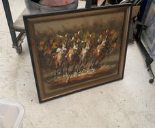 Painting of the Galway races