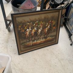 Painting of the Galway races