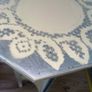 Cream wooden side table Image 4