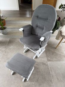 Obaby reclining glider chair and footstool