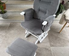 Obaby reclining glider chair and footstool