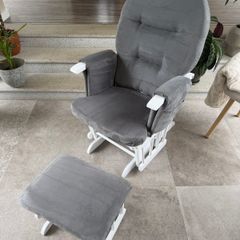Obaby reclining glider chair and footstool
