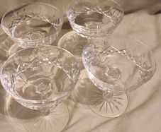 Waterford crystal champagne coupe's / sherbert glasses