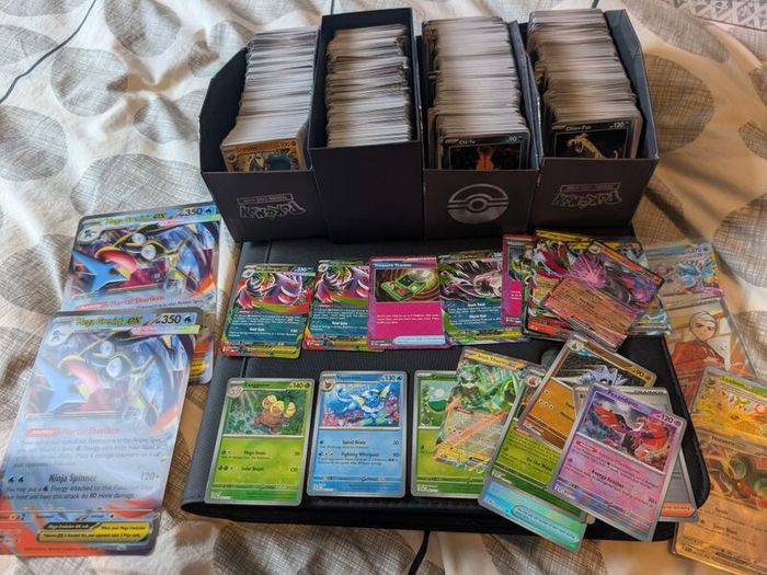 Pokemon Bulk lot collection thousands of Prismatic Ascended Heroes Pitch Black Chaos Rising plus Accessories