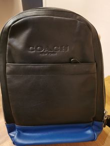 Coach Leather backpack.