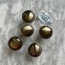 5x Antique Brass Style Knobs Image 3