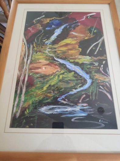 Lovely Original Art Deco Framed By K.dunne