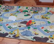 play mat for kids (building site)