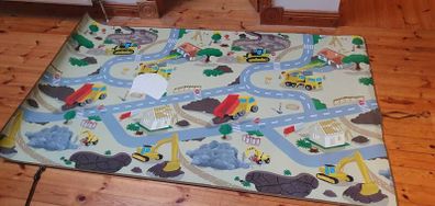play mat for kids (building site)