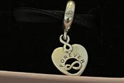 Pandora Friends Forever Heart Dangle Charm-like new