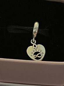 Pandora Friends Forever Heart Dangle Charm-like new