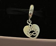 Pandora Friends Forever Heart Dangle Charm-like new