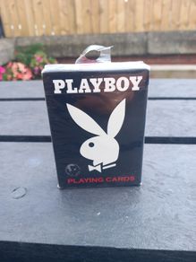 Playing Cards PlayBoy 2003 gift present display decor original sticker deck of cards box