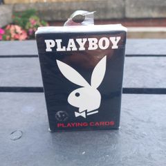 Playing Cards PlayBoy 2003 gift present display decor original sticker deck of cards box