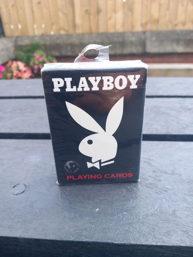 Playing Cards PlayBoy 2003 gift present display decor original sticker deck of cards box