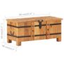 Chest 90x40x40 cm Solid Acacia Wood Image 3