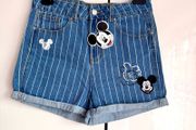 Disney Mickey Mouse Denim Shorts - Size 6 - New with Tags - Waist 37cm