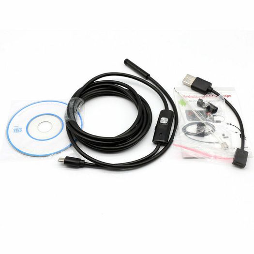 7mm USB Endoscope Borescope Inspection Tube Camera For Android Mobile