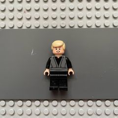 lego Star Wars sw0433 Luke Skywalker minifigure (Dark Bluish Gray Jedi Robe, Dual Sided Head)