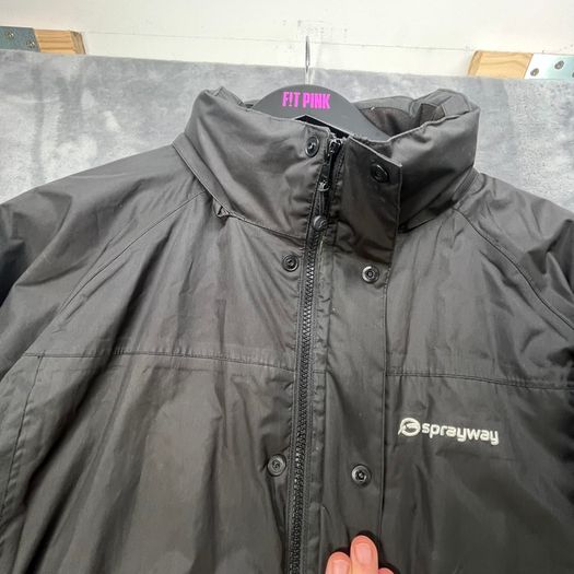 Sprayway Sidewinder Black Outdoor Jacket Water Resistant Hiking - Size L