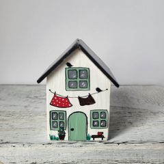 Handcrafted tiny wooden house!